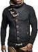 Leif Nelson Men’s Knitted Cardigan | Long-sleeved slim fit hoodie | Stylish button up cardigan with shawl collar for Men