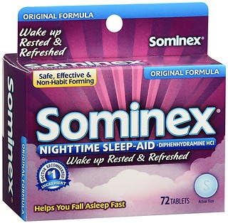 Sominex Tablets Original Formula - 72 ct, Pack of 4