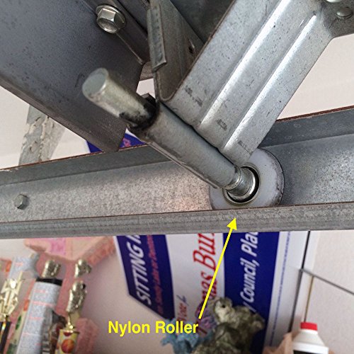 Durable 2" Nylon Garage Door Rollers 6200ZZ 4" Stem Hardware Accessories Set of 12 - Thumbnail 4