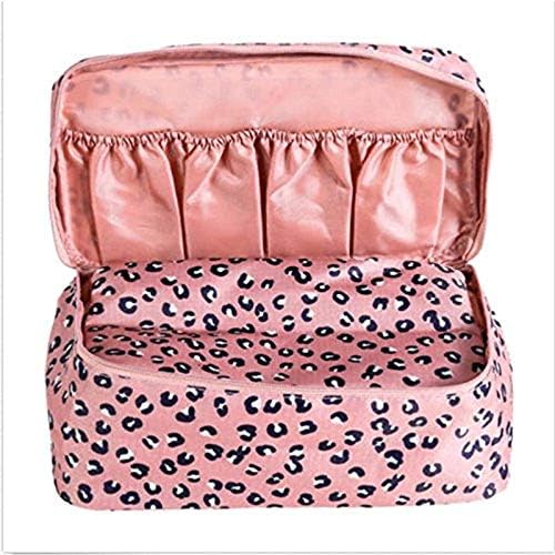 THE GURU SHOP Multifunctional Bra Underwear Organizer Bag Slide Portable Cosmetic Makeup Lingerie Toiletry Travel Bag with Handle