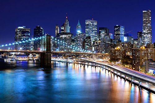 Amazon Com Makeuseof D018 Brooklyn Bridge New York City Nightlife Poster Art Wall Pictures For Living Room In Canvas Fabric Cloth Print Posters Prints Amazon Com Makeuseof D018 Brooklyn Bridge New York City Nightlife Poster Art Wall Pictures For Living Room In Canvas Fabric Cloth Print Posters Prints