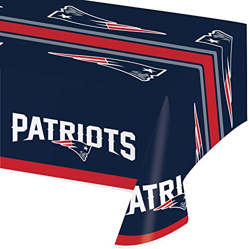 New England Patriots Plastic Tablecloths, 3 ct