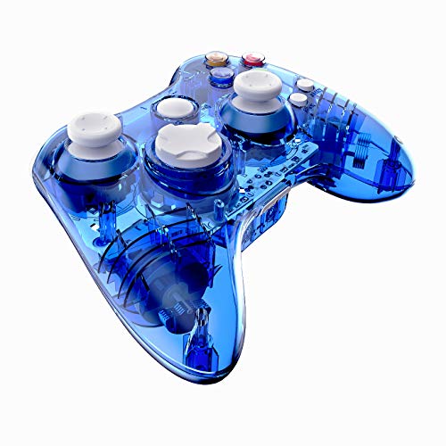 Wireless Gamepad for Xbox 360 Controller Console Double Motor Vibration Gaming Joypad (Blue)