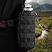 FUNANASUN Tactical Water Bottle Pouch, Drawstring Military H2O Molle Water Bottle Holder Bag Mesh Hydration Carrier Black
