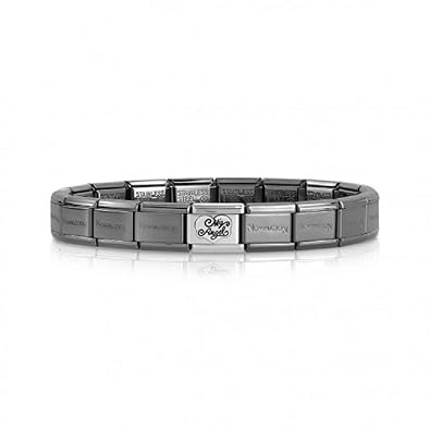 Nomination Starter Set Armband Classic Edelstahl schwarz My Angel 19cm