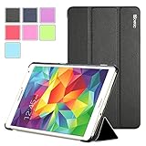Samsung Galaxy Tab S 8.4 Case - Poetic Samsung Galaxy Tab S 8.4 Case [Slimline Series] - [Lightweight] [Ultra-slim] PU Leather Slim-Fit Trifold Cover Stand Folio Case for Samsung Galaxy Tab S 8.4 Black (3 Year Manufacturer Warranty From Poetic)