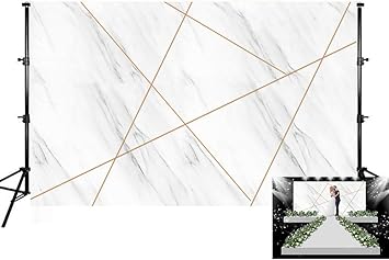 Amazon Com Marble Backdrop White Stone Texture Gold Geometirc Photo Backdrop Chic Wedding Bridal Shower Background Party Banner 10x8ft By Mohoto Camera Photo
