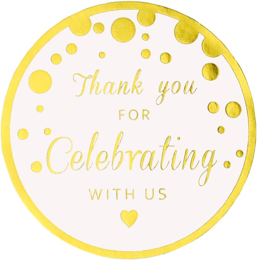 thank you for celebrating with us stickers