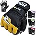 RDX Kids MMA Gloves for Grappling Martial Arts Training | Maya Hide Leather Mitts for Youth |Good for Kickboxing, Sparring, Muay Thai, Junior Cage Fighting & Punching Bag