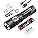 Klarus G10 1800 Lumens CREE XPH35 HD E4 LED 18650 Tactical USB Rechargeable Flashlight with 3600mAh Battery,SKYBEN Battery Case and USB Light