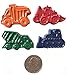 MinifigFans 48 Construction Vehicle Crayons - Birthday Party Favors - 12 Sets of 4 Crayons - Made in The USA