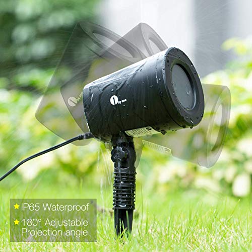 1byone Halloween Led Pattern Projection Lights Auto-Shifting Images & Switchable Pattern Outdoor/Indoor Use, IP65 Water-Resistant - Thumbnail 5