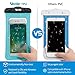 Veckle Waterproof Phone Pouch, 2 Pack Clear TPU Universal Water Proof Cell Phone Pouch Floating Dry Bag Waterproof Case for Smartphones OnePlus 7 iPhone X 8 7 6 Plus Galaxy S8 S7 S6 Beach Black White
