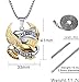 LIVE TO RIDE BIKER PENDANT NECKLACE (BOX CHAIN)