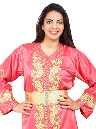 Moroccan Caftan Women Handmade Embroidery Small To Large Complimentary Belt - Image 17