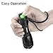 TANSOREN® 900 Lumens Ultra Bright LED Handheld Flashlight Zoomable Tactical Waterproof Black