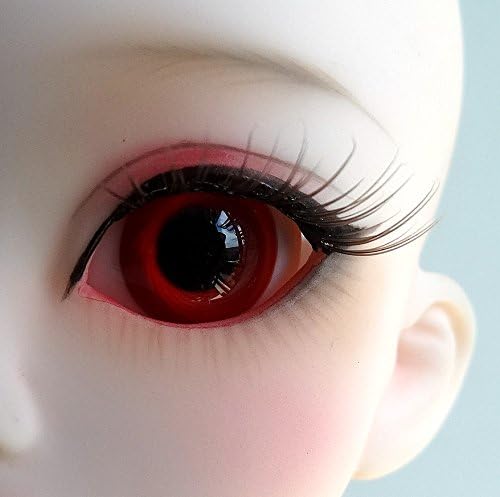 1 Pair Glass Blood Red Round Ball Eyes for BJD Dollfie SD Doll