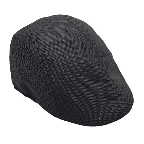BCDshop Camo Hunting Newsboy Hat Mens Womens Flat Gatsby Ivy Golf Cap Vintage (Black) - Thumbnail 5