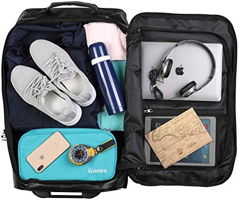 Gonex Rolling Duffle Bag with Wheels, 70L Water Repellent Wheeled Travel Duffel Luggage with Rollers 26 inch, Black 8 Gonex Rolling Duffle Bag with Wheels, 70L Water Repellent Wheeled Travel Duffel Luggage with Rollers 26 inch, Black