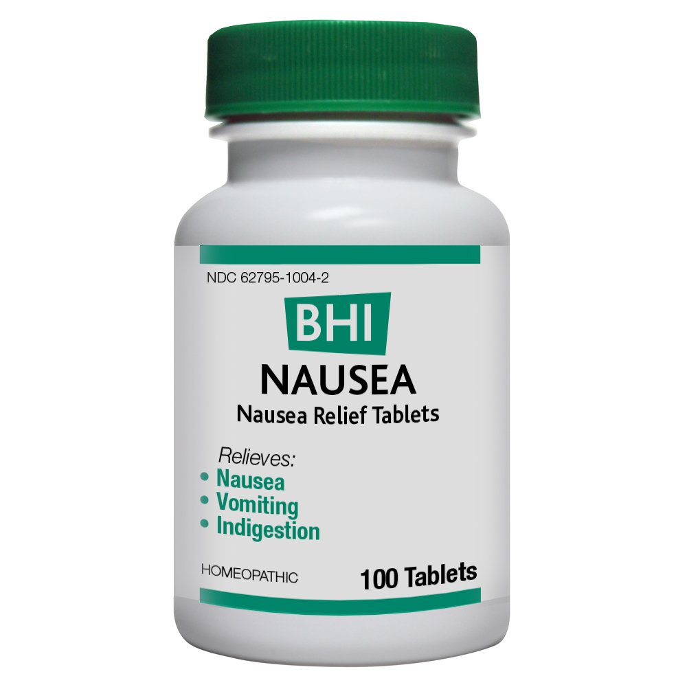 BHI Nausea Relief Natural, Safe Homeopathic Relief 100 Tablets Buy