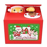 Peradix Coin Bank, Christmas Song with Santa Claus Stealing Coin Money Box Piggy Bank for Kids