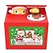 Peradix Coin Bank, Christmas Song with Santa Claus Stealing Coin Money Box Piggy Bank for Kids