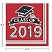 Red Class of 2019 Napkins, 108 ct