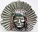 Pansy Beauty New Indian Chief Head Belt Buckle Wt003