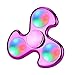 Newest Spinner Fidget LED Light UP Glow, Tri-Spinner Hand Spinner Fidget, Hybird Bearing, New Style Novelty Toy, Kids Adult Focus Desk Toy (Hot Pink)