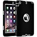 BENTOBEN Compatible with iPad Mini Case, iPad Mini 2 Case, iPad Mini 3 Case, 3 in 1 Anti-Slip Hybrid Heavy Duty Rugged Hard PC Soft Silicone Shockproof Protective Case for iPad Mini 1/2/3, Black+Grey