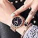 Women's Watches for Sale Rose Gold Starry Sky Rhinestone Dial Mesh Steel Bracelet Wrist Watch