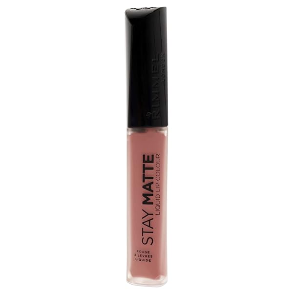 RIMMEL LONDON STAY MATTE LIQUID LIP COLOR WITH FULL COVERAGE KISS-PROOF WATERPROOF MATTE LIPSTICK FORMULA THAT LASTS 12 HOURS – 110 BLUSH, .21OZ