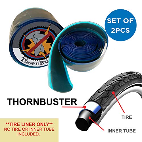 Thorn Buster, Inner Tube Protecting, Bicycle Tire Liners Pair Stop