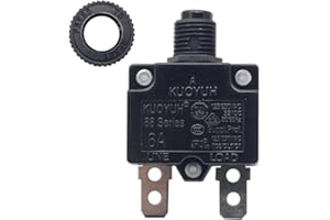 KUOYUH 8A 88 Series Circuit Breaker 125/250VAC 50/60Hz Push-to-Reset (8A)