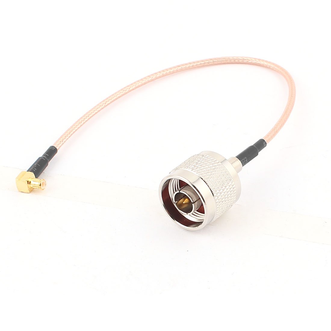 sourcing map Male to MCX Male Right Angle Adapter RG316 Coaxial Cable 20cm