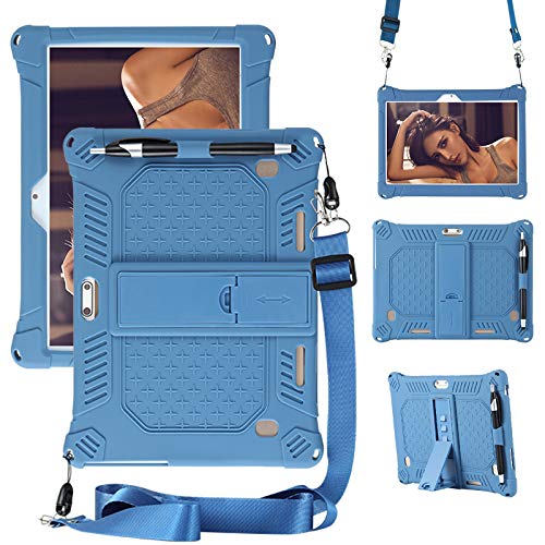 RLTech Case for MaiTing 10 Inch, Soft Kid Friendly Light Weight Build in Kickstand Protective Case for MaiTing 10 Inch/EYPO 10 Inch/iProda 10.1 Inch, Dark Blue