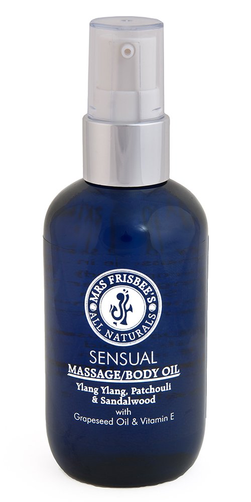 Sensual Aromatherapy Massage Oil/Body Oil with Ylang Ylang, Patchouli & Sandalwood Pure Essential Oils, Cold Pressed Oils and Vitamin E/Handmade/Natural/Vegan/Cruelty Free (100ml)