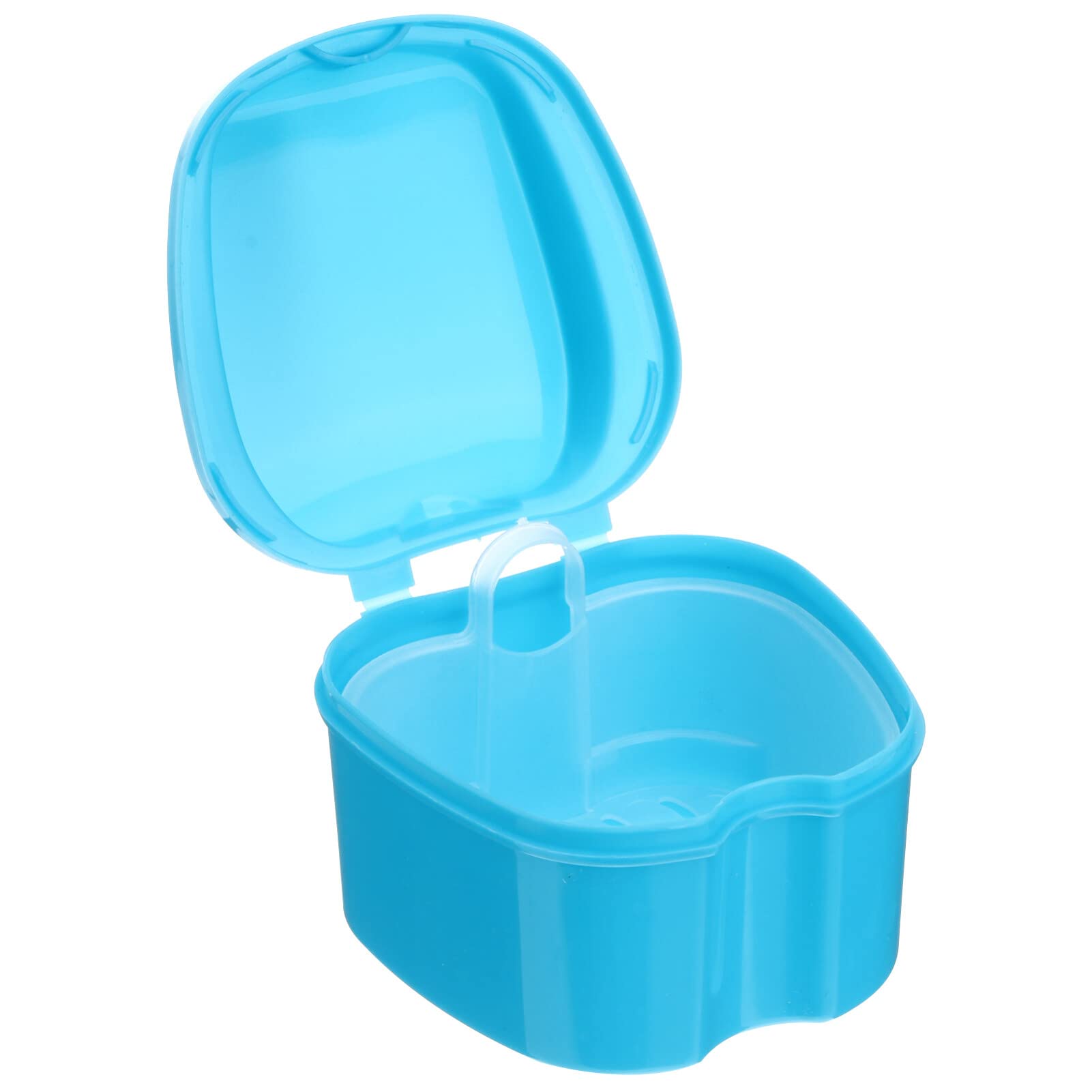 FOMIYES Box Case with Hanging Net Container, Bath Box for, False Container Storage Box 3.54X2.75in (Light Blue)