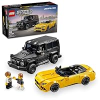 LEGO Speed Champions Mercedes-AMG G 63 & Mercedes-AMG SL 63 F1 Toy Car, Formula 1 Vehicle Set for Kids, 2 Building Sets with 2 Driver Minifigures, Convertible Toy Car Gift for Boys and Girls, 76924