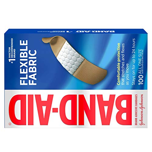 BandAid Brand Sterile Flexible Fabric Adhesive Bandages, Comfortable