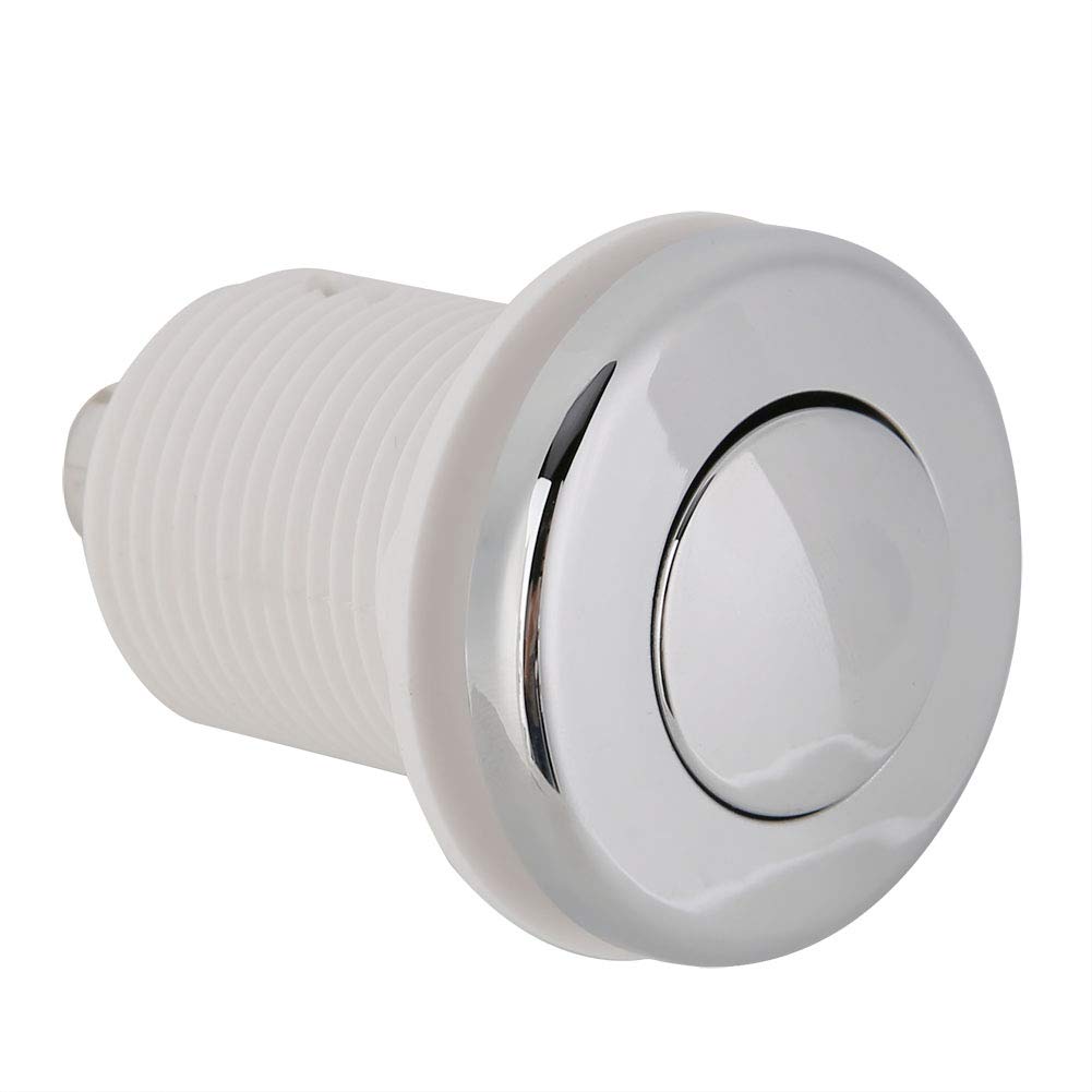 TOPINCN Air Button Switch, 28mm Waterproof, Push Button Operation, Chrome