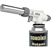 Sondiko Butane Torch, Adjustable Jet Flame Soldering Torch, Soldering Equipment Power Tools, Blow Torch Lighter, Culinary Tor