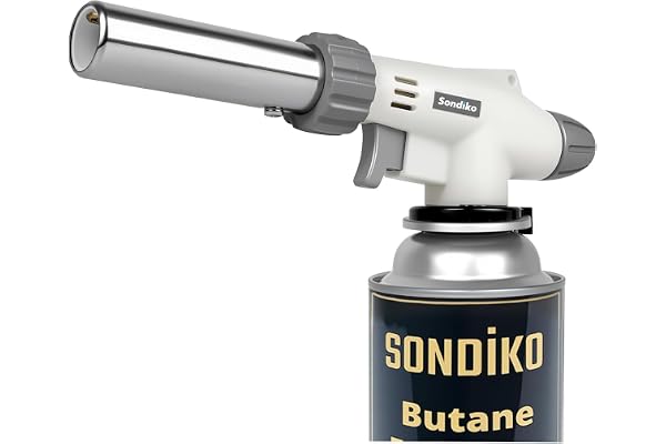 Sondiko Butane Torch, Adjustable Jet Flame Soldering Torch, Soldering Equipment Power Tools, Blow Torch Lighter, Culinary Tor