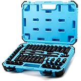 Capri Tools 3/8-Inch Drive Master Impact Socket Set with Adapters and Extensions, Premium Chrome Molybdenum Steel, 48-Piece