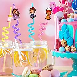 24 Encanto Party Favors Reusable Drinking Straws 8
