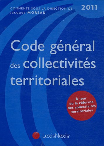 Code général des collectivités territoriales, 2011