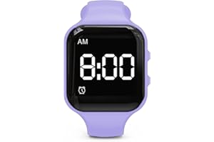 e-vibra Vibrating Alarm Watch Water Resistant Wake Up Wristband Silent Medical Reminder Watch - with Timer and 15 Daily Alarms