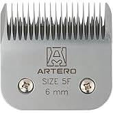 ARTERO #5F Ceramic A5 Clipper Blade 1/4 in (6.2 mm) for Dog Clippers | Steel Comb Sets the Height, Full Tooth Finish, Body Trims on Terriers and Schnauzers, Fits Andis, Oster, Moser, Heiniger