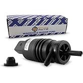 21323-232316B Windshield Washer Pump w/Grommet - Washer Motor Compatible with BMW, Mercedes-Benz - Replaces OEM #: 67128362154, 67128377612
