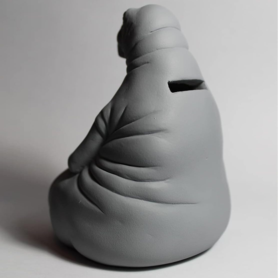 Zhdun Meme Homunculus Loxodontus Plaster Gypsum Sculpture Piggy Money Bank Moneybank Moneybox Waiting Awaiter For Children